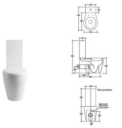 Напольный унитаз Galassia XES (9910)