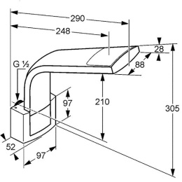 Верхний душ Kludi JOOP! (5577905-00) хром