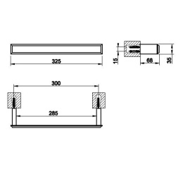 Полотенцедержатель Gessi Eleganza (46497#713) латунь