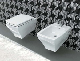 Подвесной унитаз ArtCeram Jazz (JZV001 01 50) белый черный