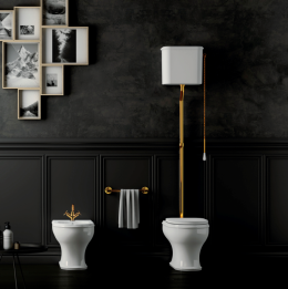 Фото Бачок для унитаза Azzurra Charme (CHCSAL000000BI) высокий, белый