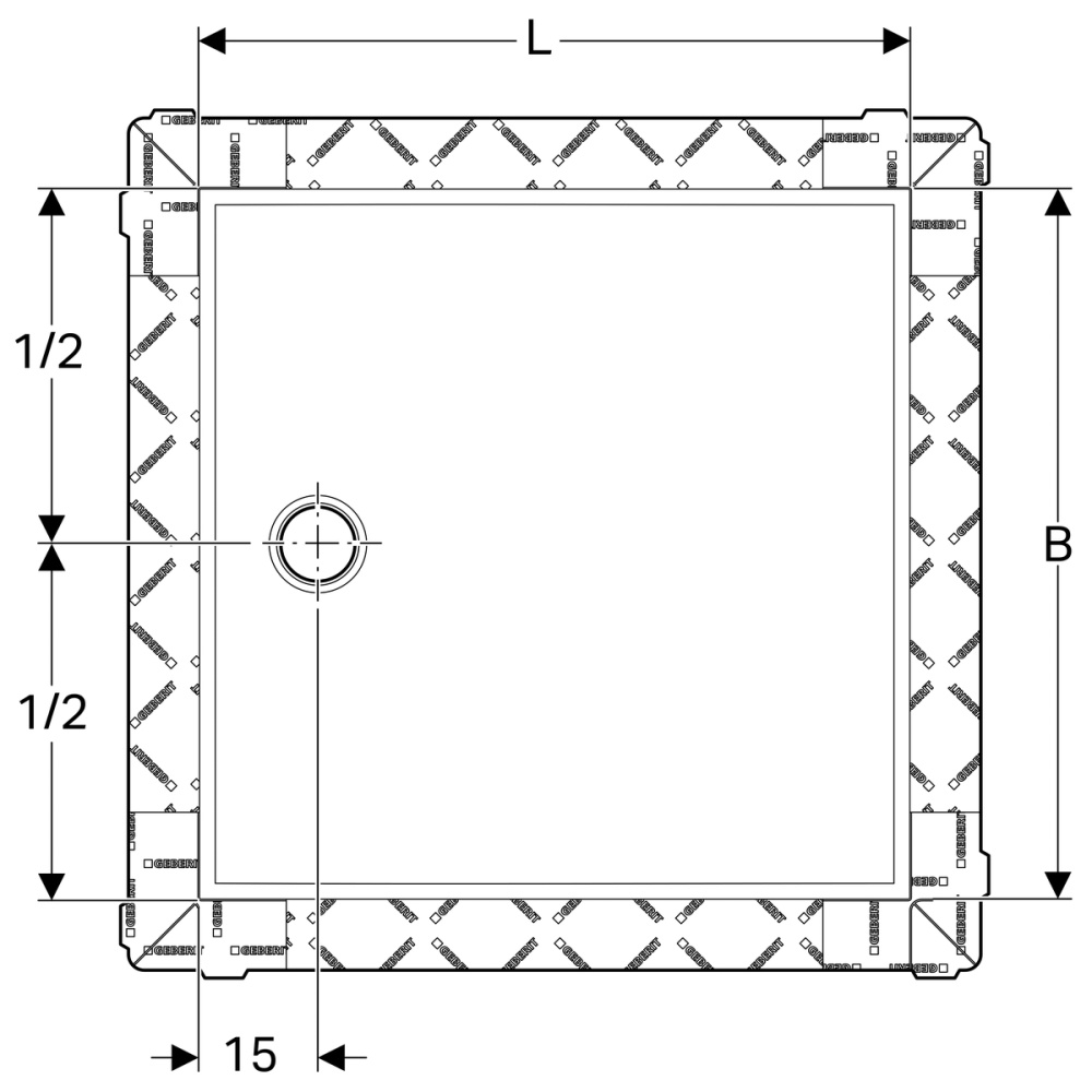 Душевой поддон Geberit Setaplano 154.264.11.1