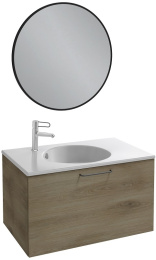 Зеркало Jacob Delafon Odeon Rive Gauche EB1268-S14, 90 см, лакированная рама черный сатин