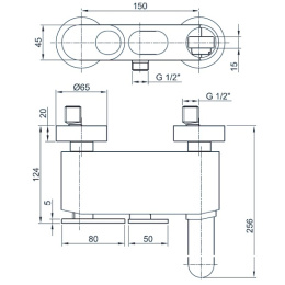 Смеситель Cezares Butterfly VM-04 для душа