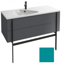 Тумба под раковину Jacob Delafon Nouvelle Vague 120 см, EB3036-G78, цвет - бирюзовый глянцевый
