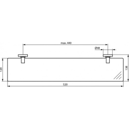 Полка 520 мм Ideal Standard IOM A9124XG