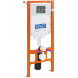 Комплект 3 в 1 Унитаз подвесной с сиденьем BelBagno DUE BB3103CHR/SC + Система инсталляции