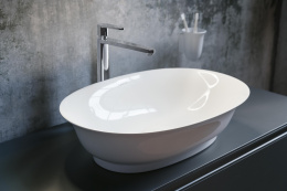Раковина Laufen The New Classic 8.1285.2.000.112.1, накладная, цвет - белый, 55 х 38 х 14 см