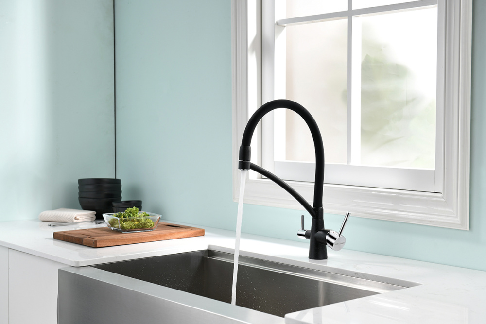 Смеситель для кухни Paulmark Siegen (Si213111-308) чёрный