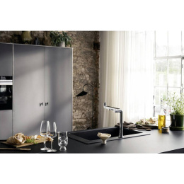 Смеситель для кухни Hansgrohe Aqittura M91 (76804000) хром