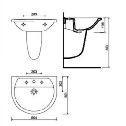 Раковины подвесные Раковина Creavit Selin SL060
