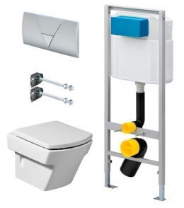 Инсталляция Viega с унитазом Roca Hall 346627000, сиденье микролифт