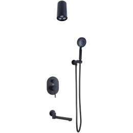 Фото Душевая система Bronze de Luxe Scandi (14582-501B) черный