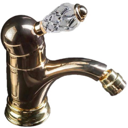 Смеситель для биде Boheme Crystal (286-CRST) золото