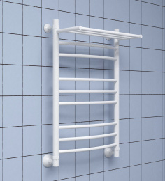 Фото Полотенцесушитель водяной Ника Quadro Л90 ВП с верхней полкой ЛД Г2 ВП 120/60