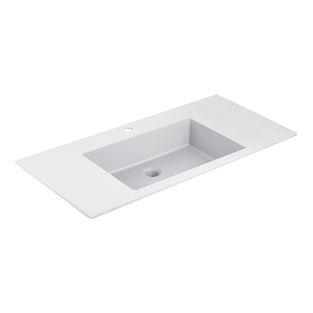 Фото Раковина из искусственного камня Vincea (VCB-13100W) белый