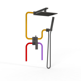 Фото Комплект на 2 потребителя Paini Grazia 21PZSET26911SH черный