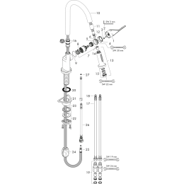 Фото Смеситель для кухни 39835000 Axor Citterio
