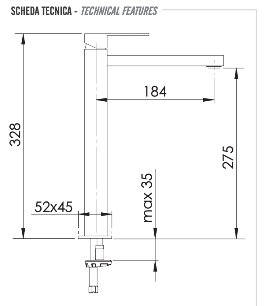 Фото Смеситель для раковины Remer Q-Design QD10LXXL