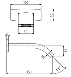 Излив для ванны/раковины F2228CR FIMA Carlo Frattini