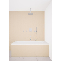 Верхний душ Grohe Rainshower F-series 27271LSO, 25,4*25,4 см, 1 режим струи, без держателя, белая лу