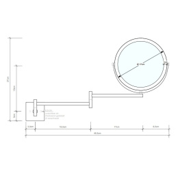 Косметическое зеркало Decor Walther (0105834), никель