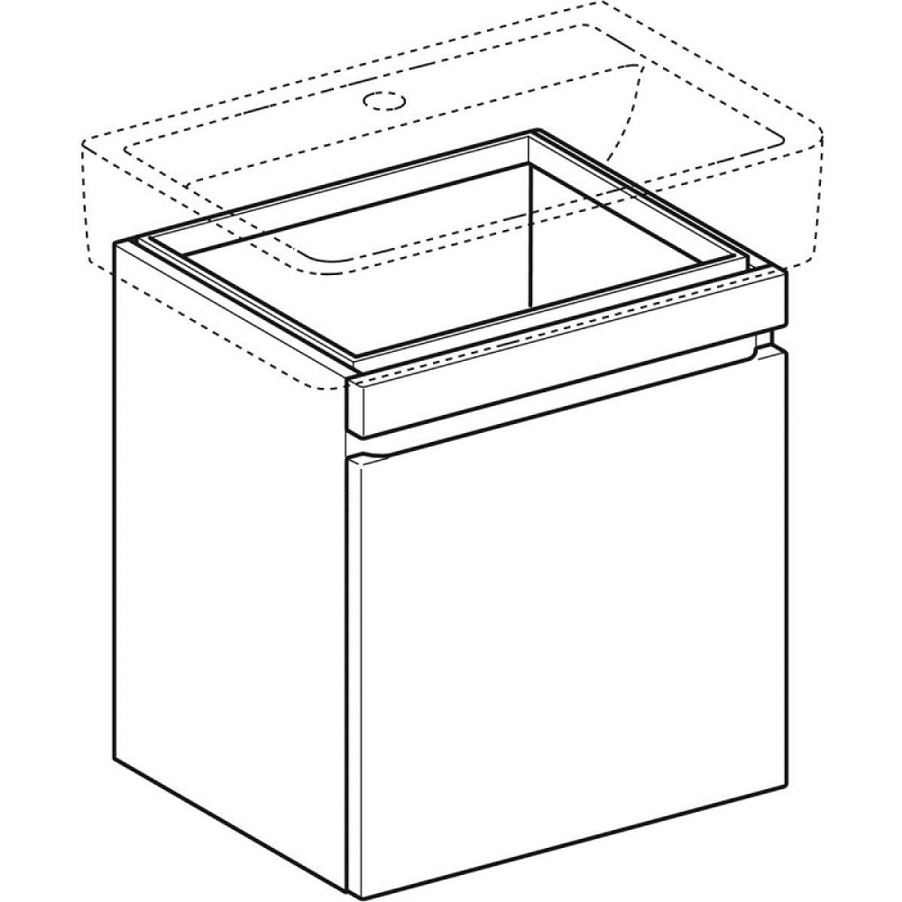 Geberit Renova Plan 869600000 Тумба для раковины, с ящиками выдвижными