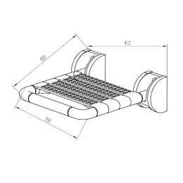 Фото 5W011 Сиденье для душа откидное