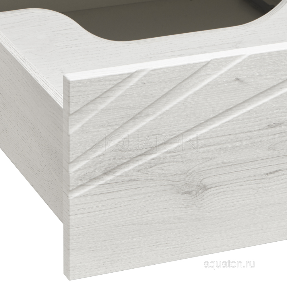 Тумба под раковину Aquaton Сакура 120 ольха наварра, белый глянец 1A219701SKW80