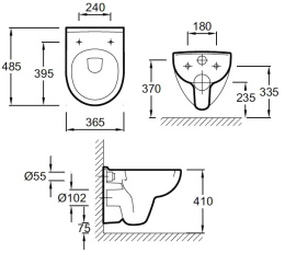 Подвесной унитаз Jacob Delafon Odeon Up E4705-00