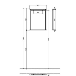 Зеркало 96570000 VILLEROY&BOCH CENTURY, 545 x 705 мм