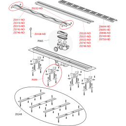 Душевой лоток AlcaPlast Simple (APZ8-650M) серый