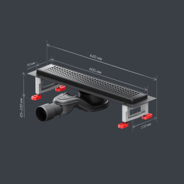 Фото Трап для душа Am.Pm MasterFlow (W01SC-P11-040-01BM) Черный