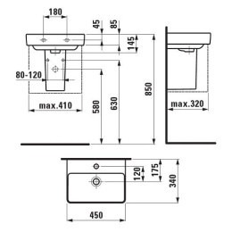 Мини-раковина Laufen Pro S 8.1596.1.000.104.1