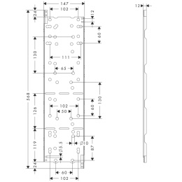 Установочный комплект 10973180 Hansgrohe Axor Starck ShowerCollection