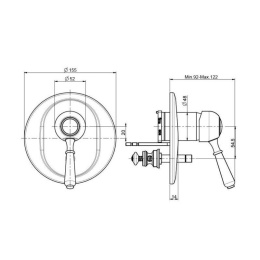 FIMA Carlo Frattini Bell F3369X2CR Смеситель для ванны