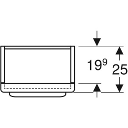 Шкаф-пенал Geberit myDay Y824000000, 40 см, цвет белый
