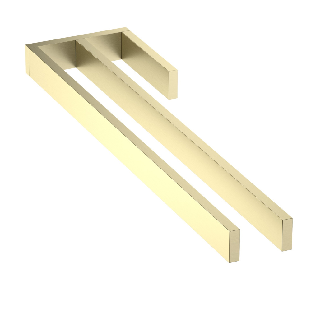 Фото Полотенцедержатель двойной Timo Petruma 15252/17 золото матовое