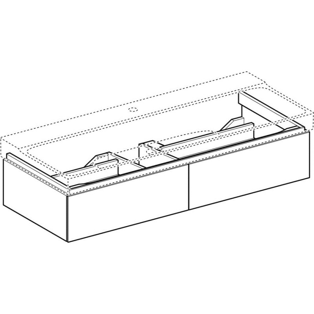 Фото Geberit Xeno2 500.517.43.1 Тумба для раковины, с ящиками выдвижными