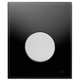 TECEloop Urinal Панель смыва, стекло черное, клавиша хром матовый