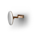 Зеркало косметическое Decor Walther VISION 0126515 R 5X  без подсветки, Copper brushed PVD