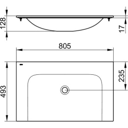 Раковина Keuco Plan 32960318000, белый