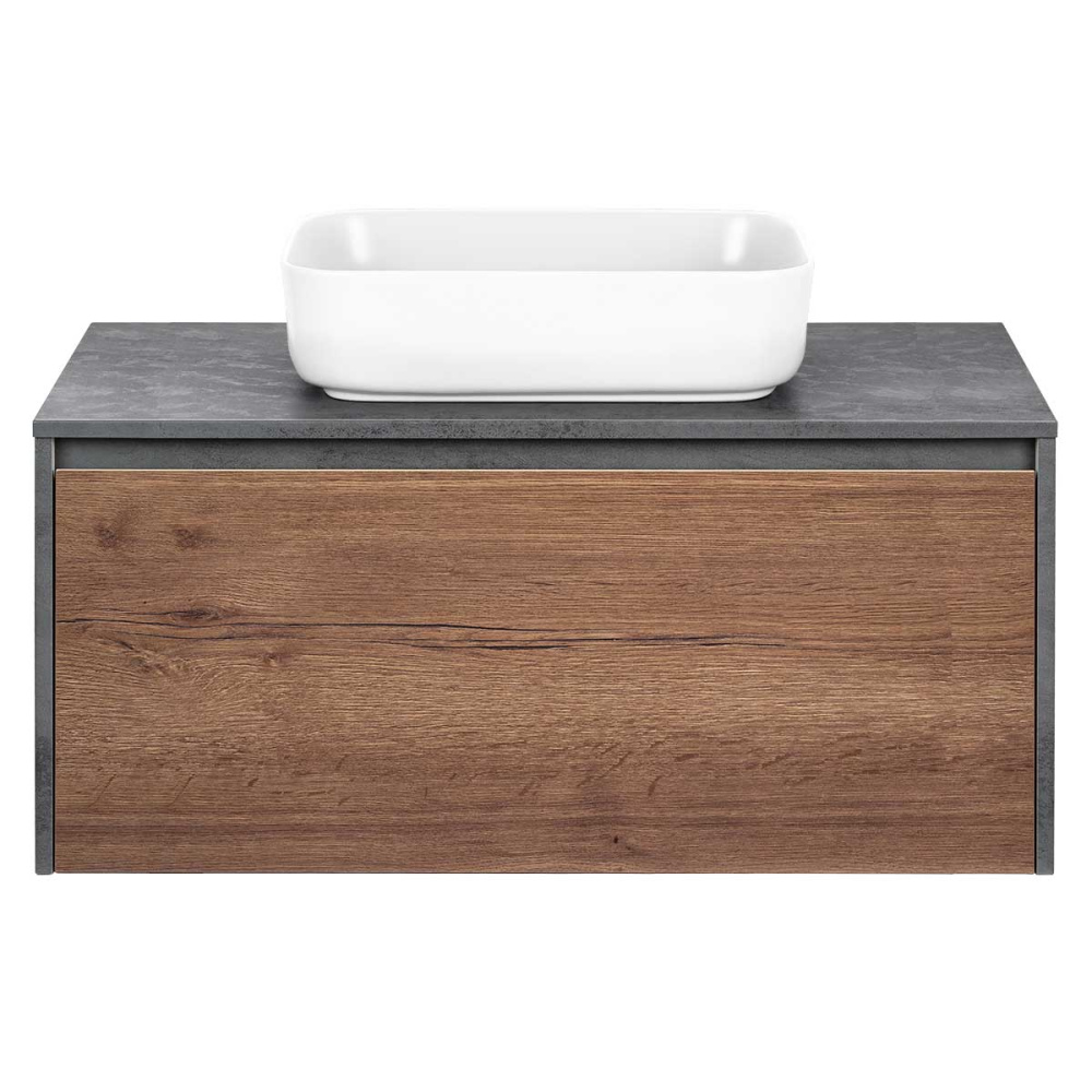 Фото База под накладную раковину Vincea Mesa (VMC-2MS100TB) T.Oak + Beton