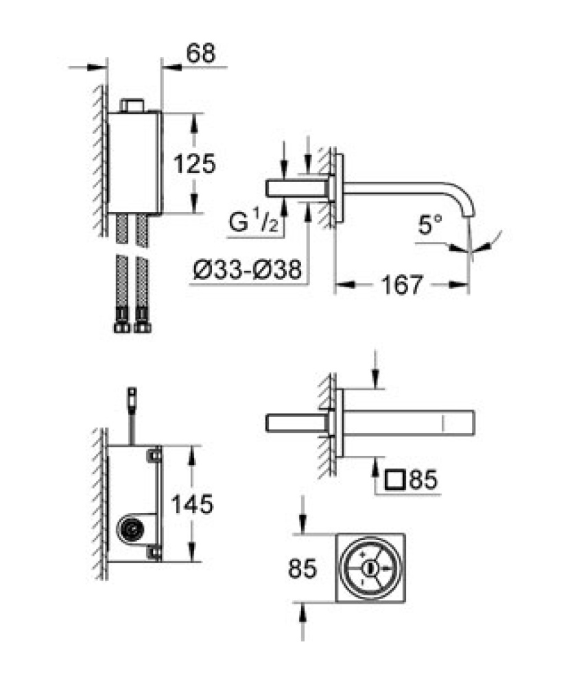 Смеситель Grohe Allure F-digital 36343000 для раковины