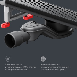 Фото Трап для душа Am.Pm MasterFlow (W01SC-P11-040-01BM) Черный