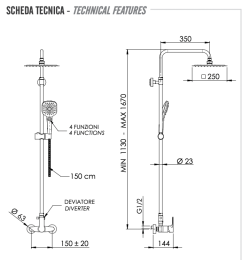 Фото Душевая система Remer Energy EY37A8CPUFD25G