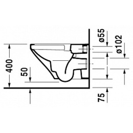 Подвесной унитаз Duravit Durastyle 2538090000, белый