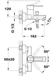 Фото Teka Ares 231210200 Смеситель для ванны