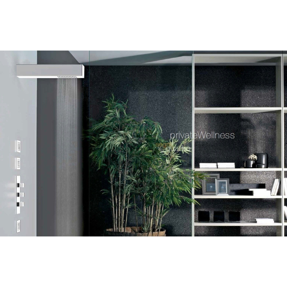 Верхний душ Gessi Segni Quadro (32880#238) сталь полированная