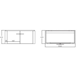Ideal Standard Imagine T0697RE тумба 105 см